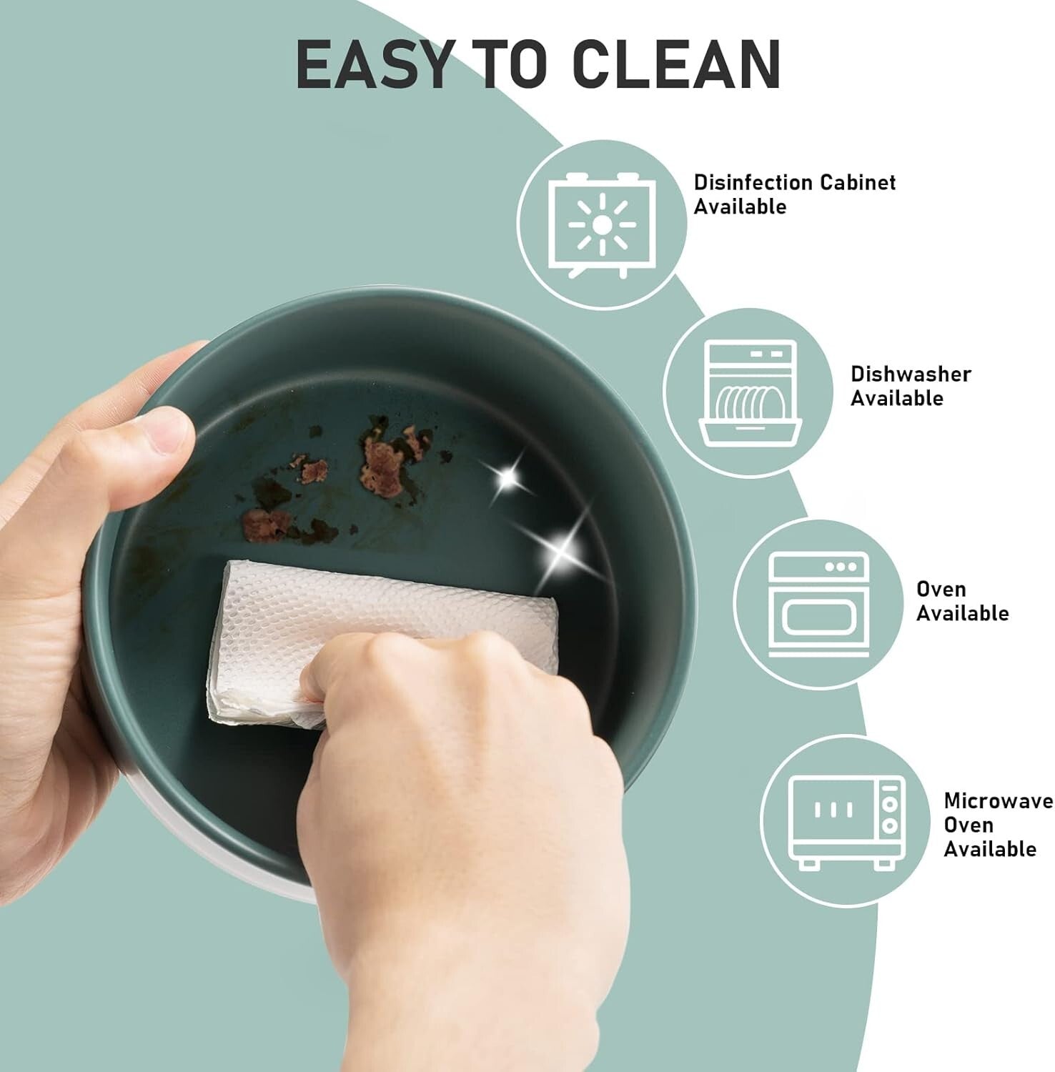 Stylish 15° Slanted Ceramic Pet Bowl Set with Bamboo Stand for Easy Feeding