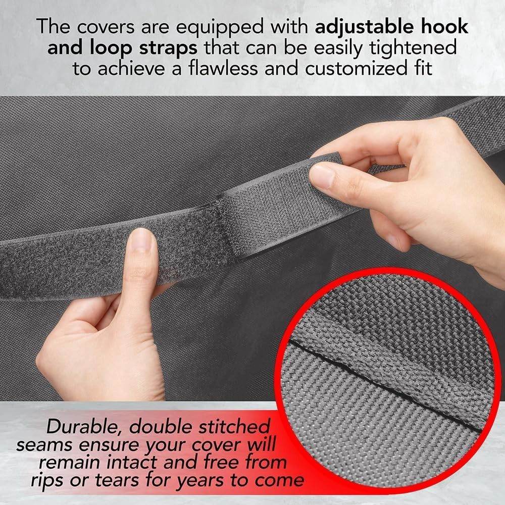 Adjustable Heavy-Duty Grill Cover – 60-Inch Waterproof, Fits Weber & Charbroil