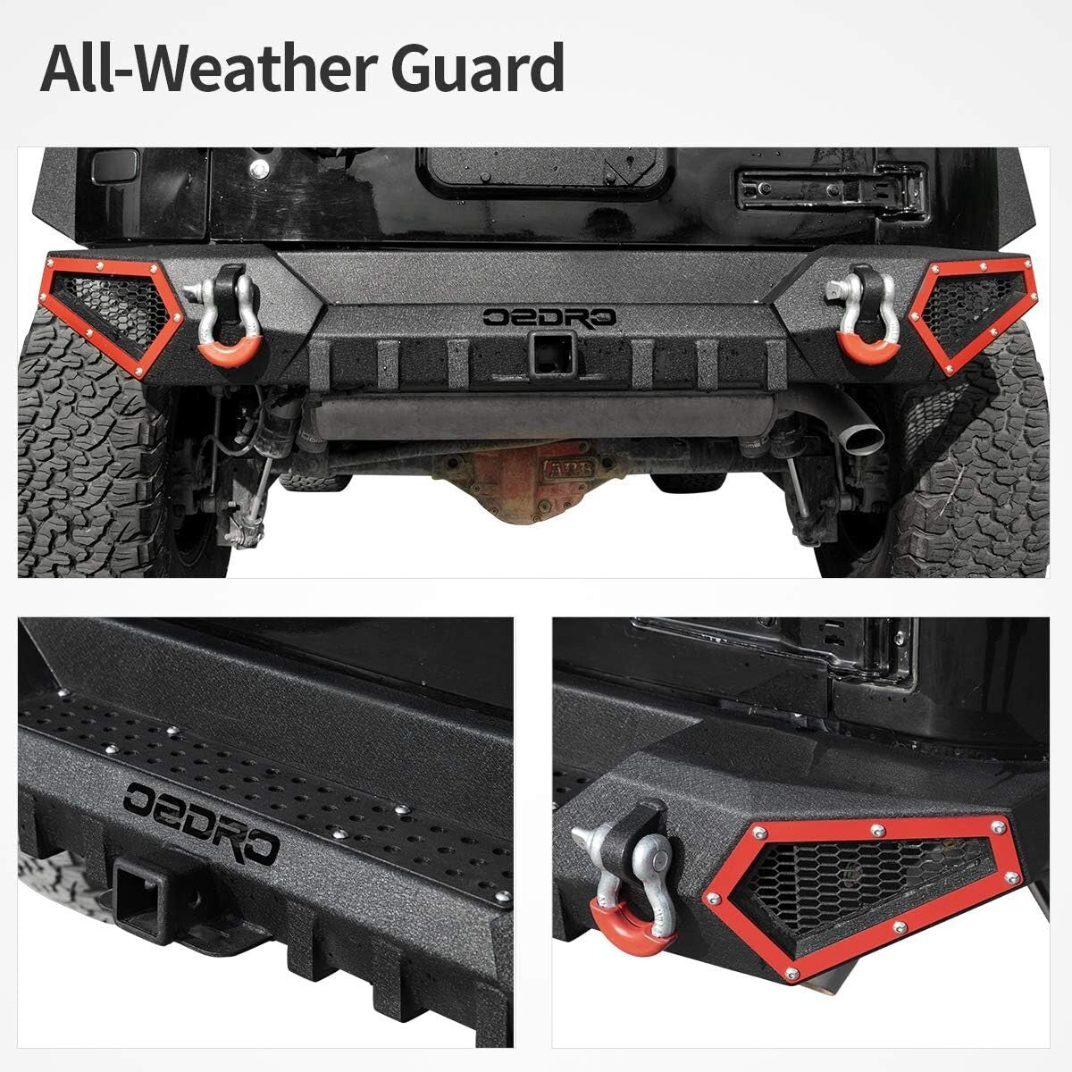 Full Width Bumper for 2007-2018 Jeep Wrangler JK/JKU - Tough Off-Road Design