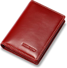 Load image into Gallery viewer, Compact Vintage Leather Business Card Holder - Stylish &amp; Functional Card Case