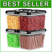 Load image into Gallery viewer, BPA-Free Food Storage Containers - Airtight Canisters for Flour, Sugar, and More