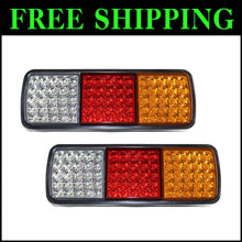Load image into Gallery viewer, Multi-Function 75 LED Waterproof Trailer Lights - Brake, Tail, Signal Lights Set