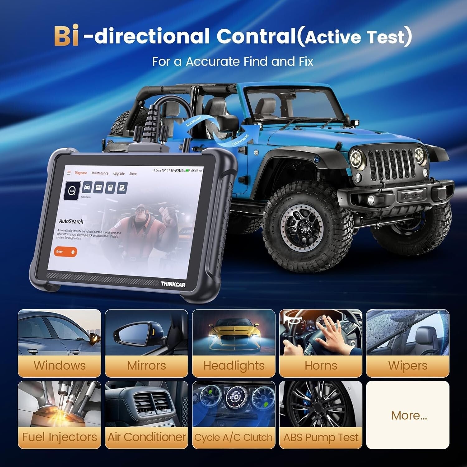 Comprehensive Automotive Scan Tool with Real-Time Diagnostics & Easy Updates