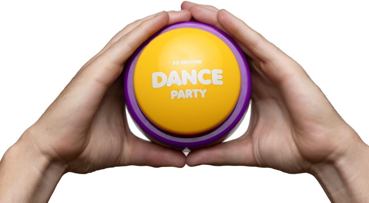 Portable 5-Song Button for Instant Fun - Ideal for Birthdays & Classroom Use