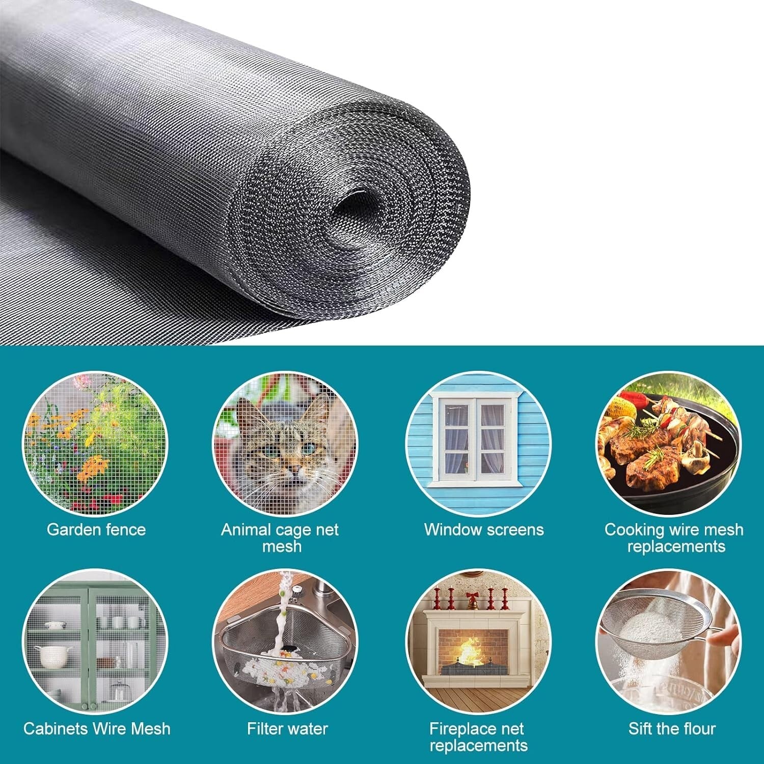 Premium Quality 304 Stainless Steel Mesh 47" x 200" - Pet-Friendly Window Screen