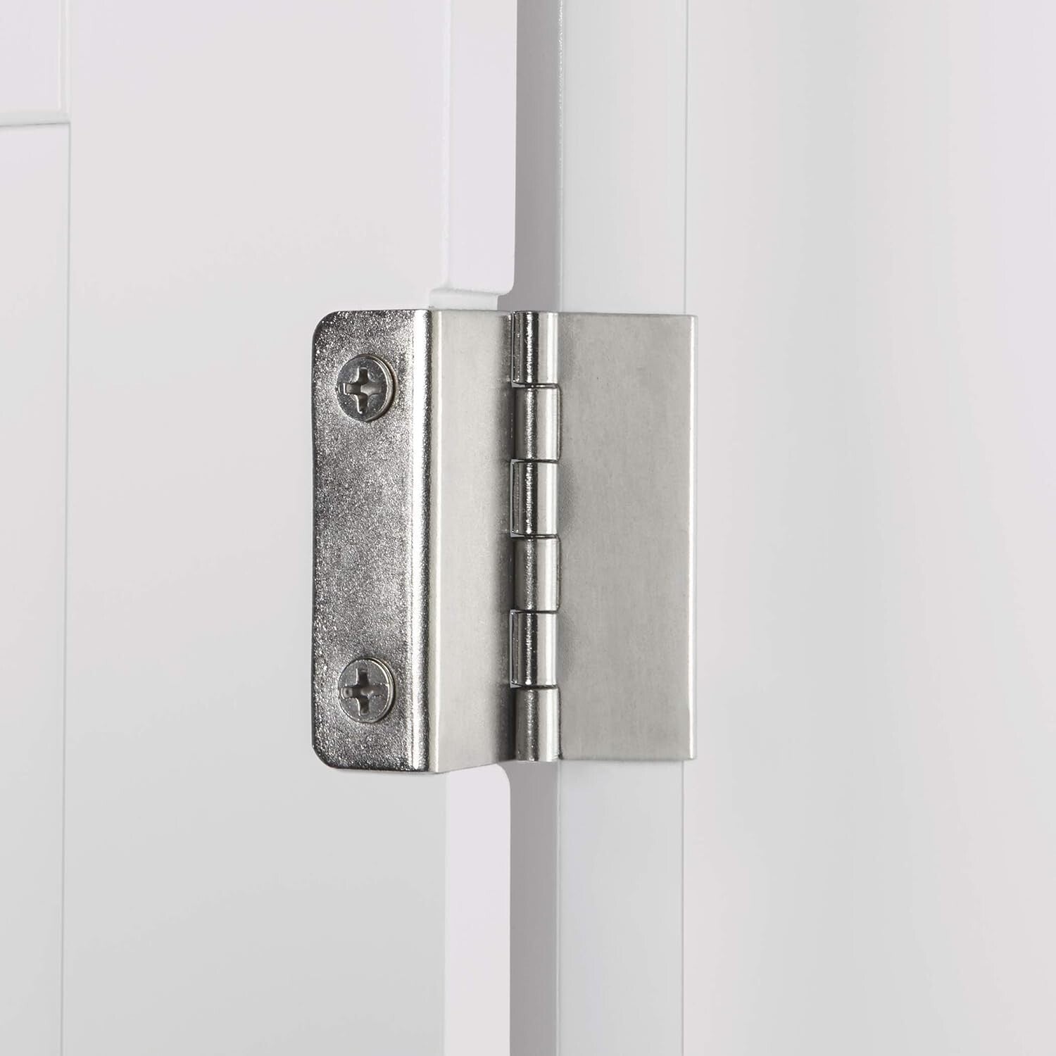 Stylish Wall Mount Storage Cabinet with Open Shelf for Toiletries - White Finish