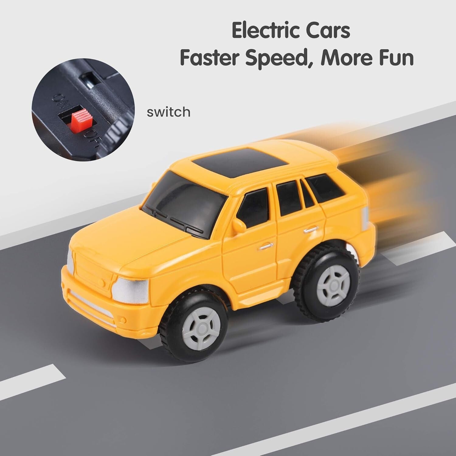 Flexible Race Track Set with Construction Vehicles - Safe for Kids 3-6 Years