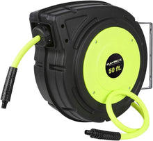 Load image into Gallery viewer, Premium Hybrid 3/8" x 50 ft. Air Hose Reel - Retractable, Heavy Duty, ZillaGreen