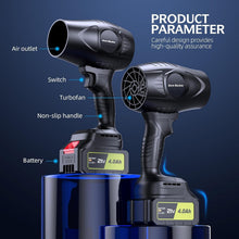 Load image into Gallery viewer, Lightweight Cordless Leaf Blower - 500000RPM Power with Batteries &amp; Charger