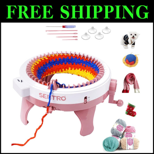 Compact 48 Needles Knitting Machine – The Ultimate Crochet Kit for Beginners