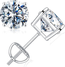 Load image into Gallery viewer, Lab Created Moissanite Earrings, D Color Clarity, Perfect Gift for Any Occasion