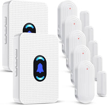 Load image into Gallery viewer, Wireless Door Sensor Chime - 800ft Range with 20 Alerts and Adjustable Volume