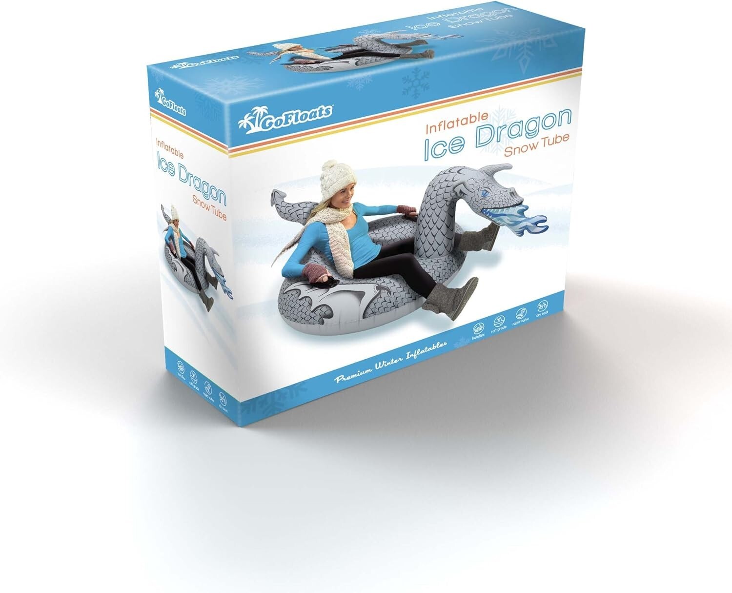 Ice Dragon and More! Vibrant Inflatable Sleds for Thrilling Winter Adventures