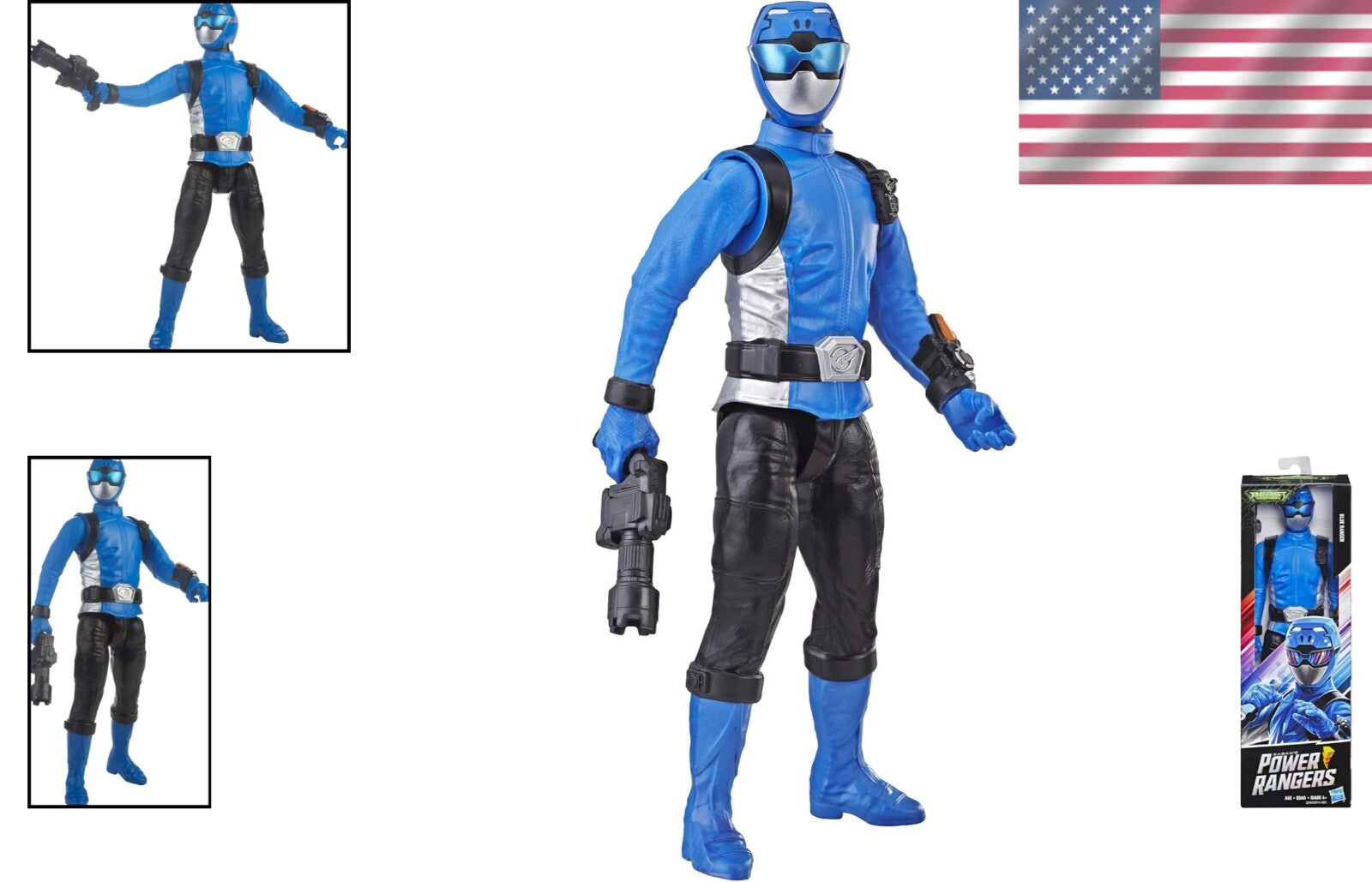 Beast Morphers Blue Ranger 12" Action Figure - Playtime Adventure Awaits!