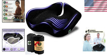 Load image into Gallery viewer, 30% Larger Office Chair Cushion - Portable Memory Foam for Pain Relief &amp; Comfort