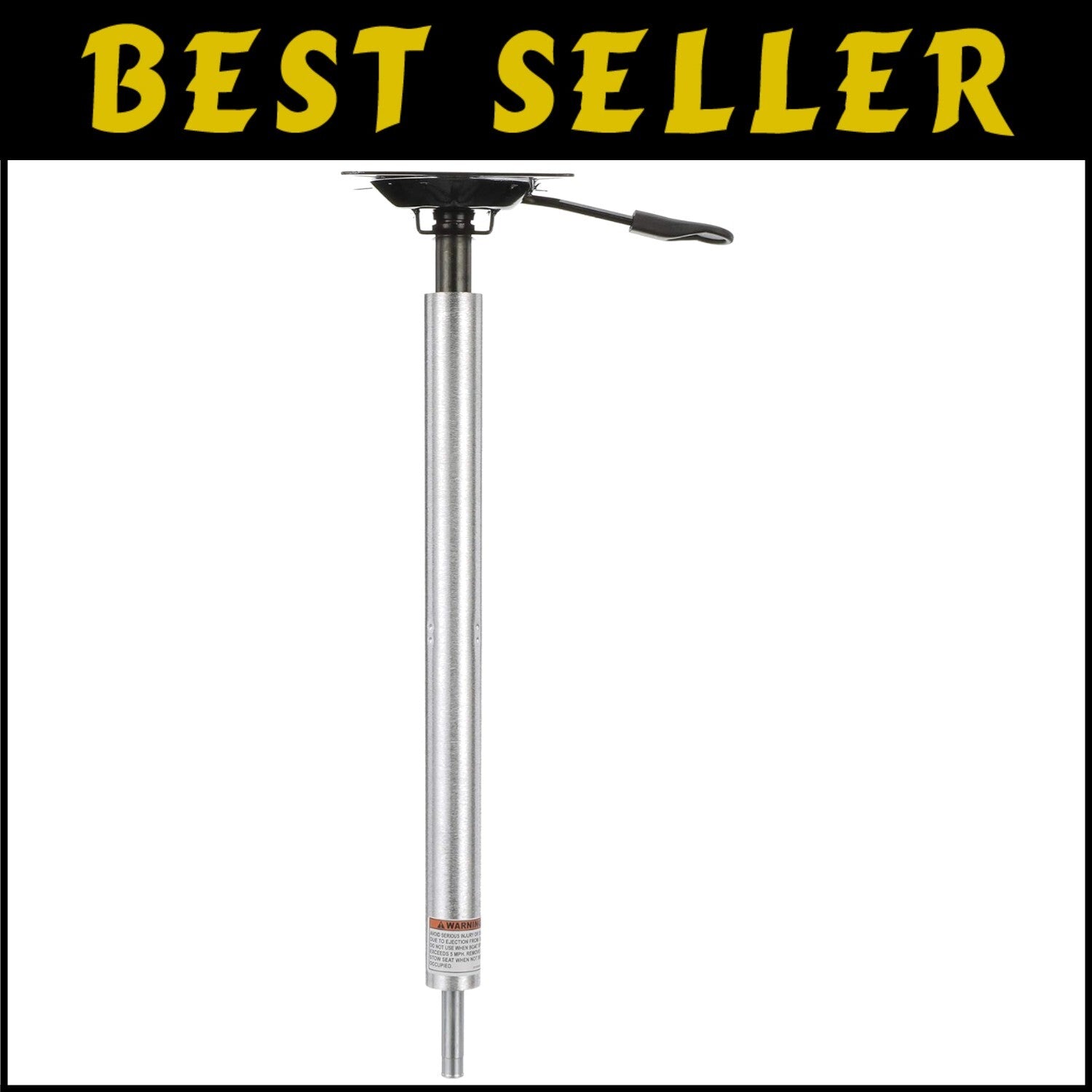 Brushed Aluminum Boat Pedestal Seat Mount - Adjustable 24-30 Inches, Lightweight