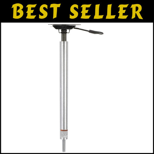 Brushed Aluminum Boat Pedestal Seat Mount - Adjustable 24-30 Inches, Lightweight