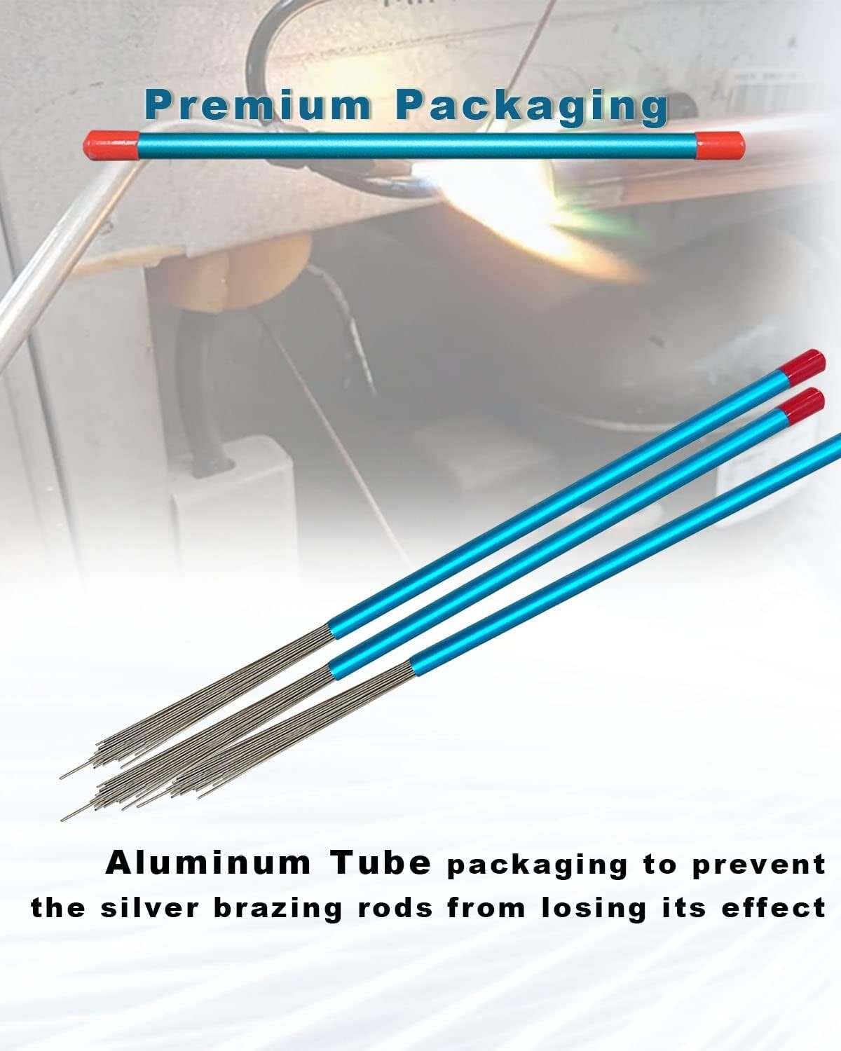 25 Pack Silver Brazing Rods 15% - Ideal for Copper Welds, Efficient & Strong