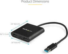 Load image into Gallery viewer, Enhance Workstation Efficiency with USB to Dual HDMI Adapter, 4K Support