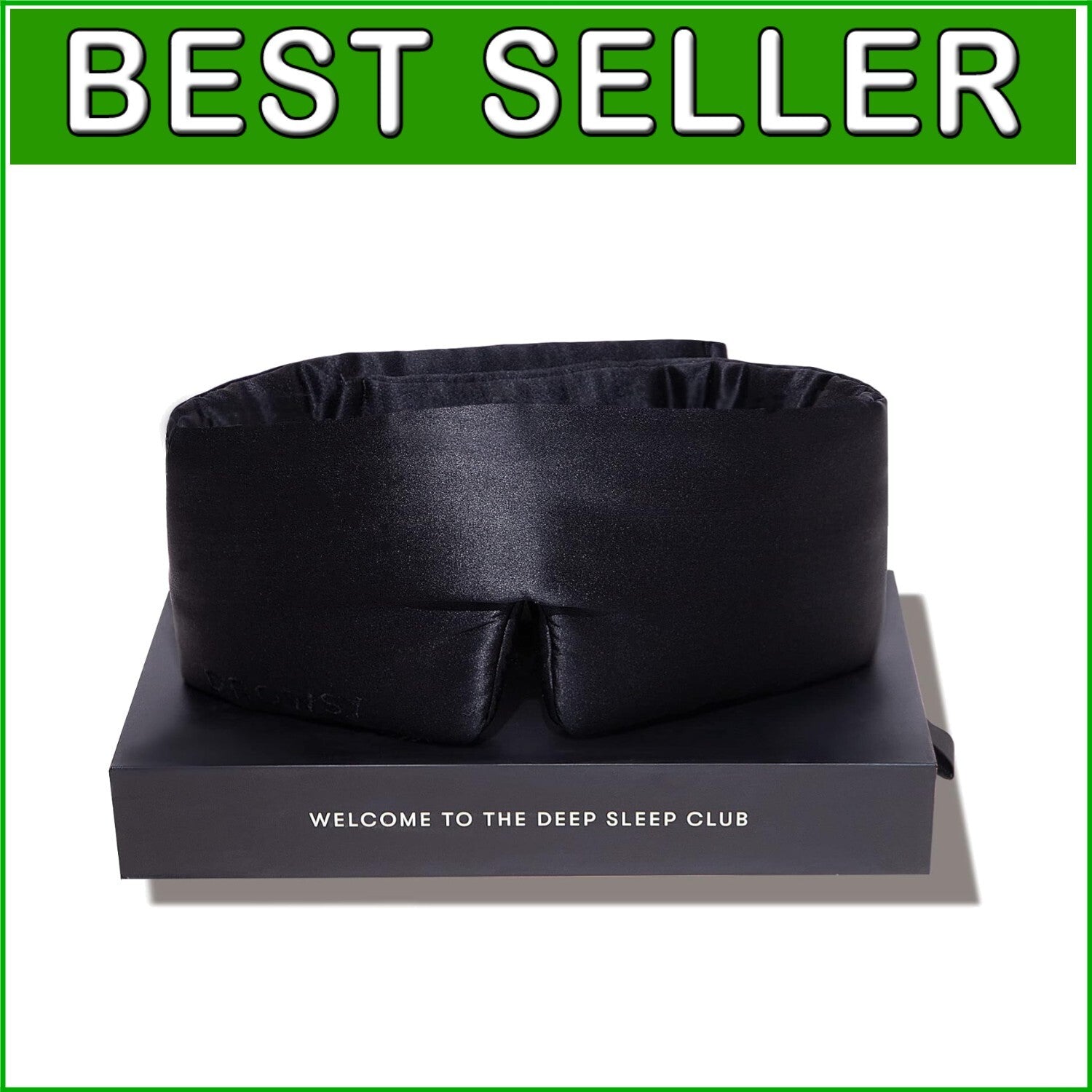 Adjustable Silk Sleep Mask with Cloud-Like Padding – Total Darkness & Comfort