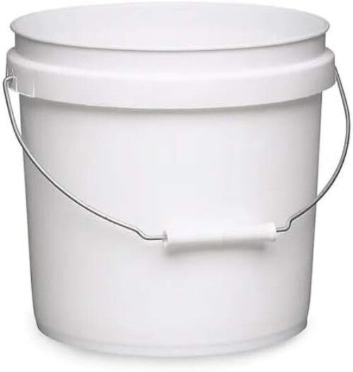 BPA-Free Heavy-Duty 2-Gallon Buckets with Lids - 5-Pack for All Storage Needs
