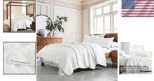 Load image into Gallery viewer, Machine Washable 100% Cotton Twin Quilt Set - Lightweight &amp; Cozy Coverlet