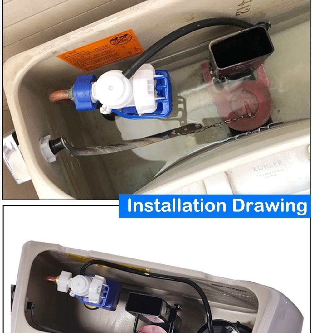 Eco-Friendly Silent Fill Valve Assembly - Compatible with Multiple Toilet Models