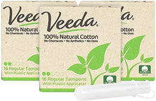 Load image into Gallery viewer, Leak-Proof Tampons with BPA-Free Applicator - 100% Natural Cotton, Regular Size