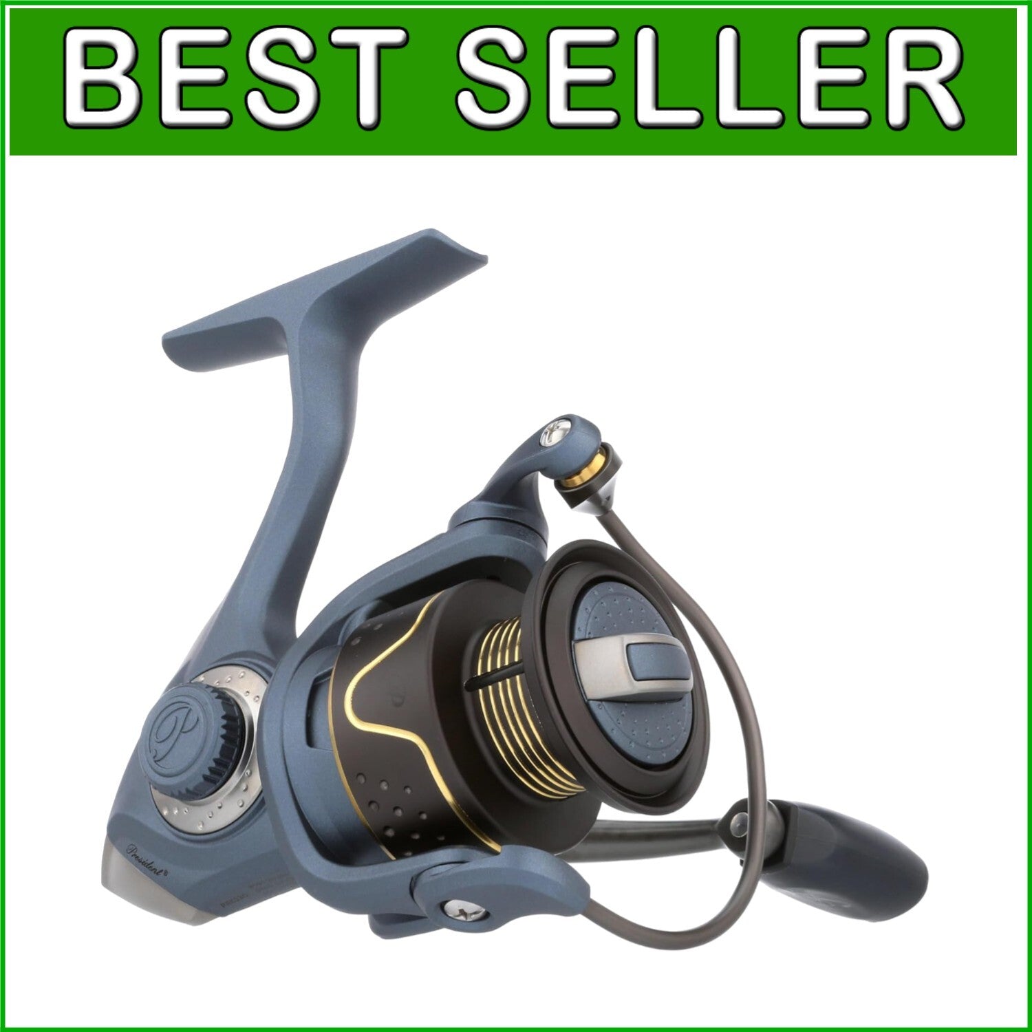 Smooth Operation President Fishing Reel with Instant Anti-Reverse Feature