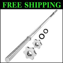 Load image into Gallery viewer, Versatile 60” Straight Barbell &amp; 47” EZ Curl Bar Set - Smooth Workout Experience
