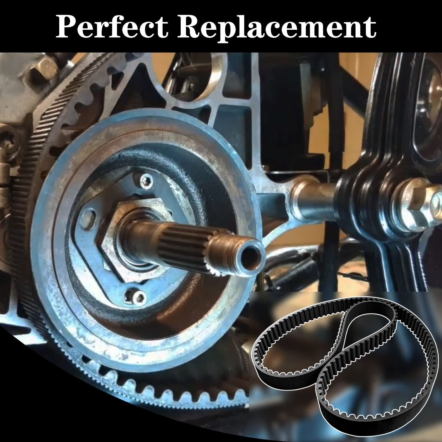 132T Rubber Drive Belt - Perfect Harley Replacement for FXST FLST 1986-1994