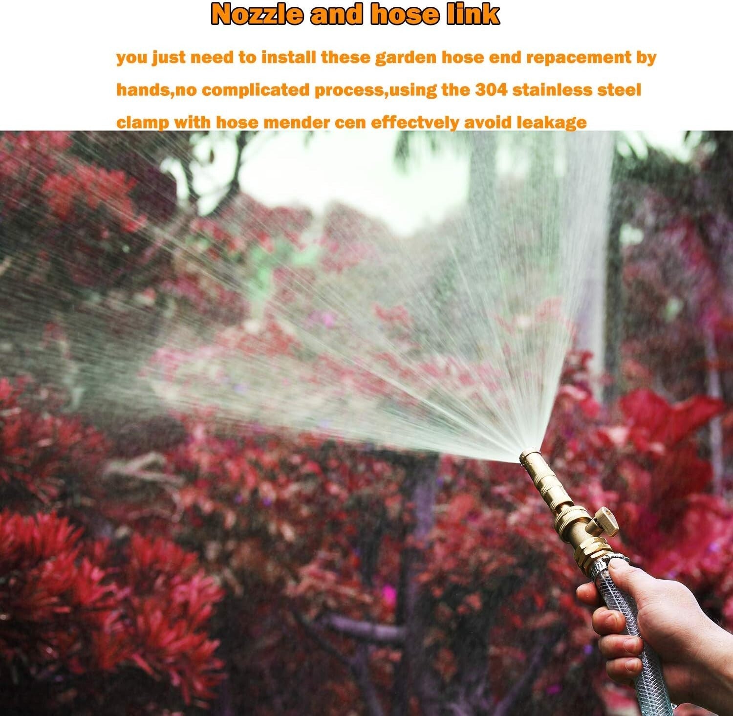 Durable Brass Garden Hose Repair Connector Set - 10 Male & 10 Female Fittings