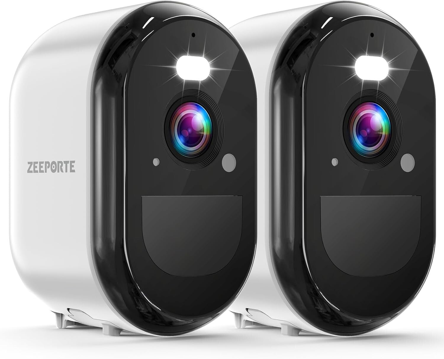 AI-Powered 2K Outdoor Security Cameras with Rechargeable Battery & Night Vision