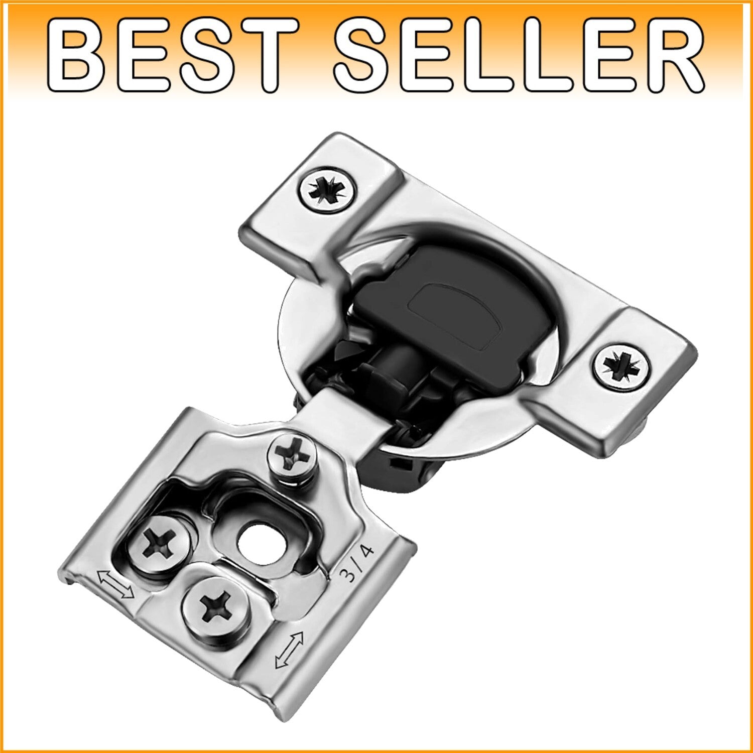 50 Count Soft Close Concealed Hinges for Kitchen Cabinets - Easy Installation