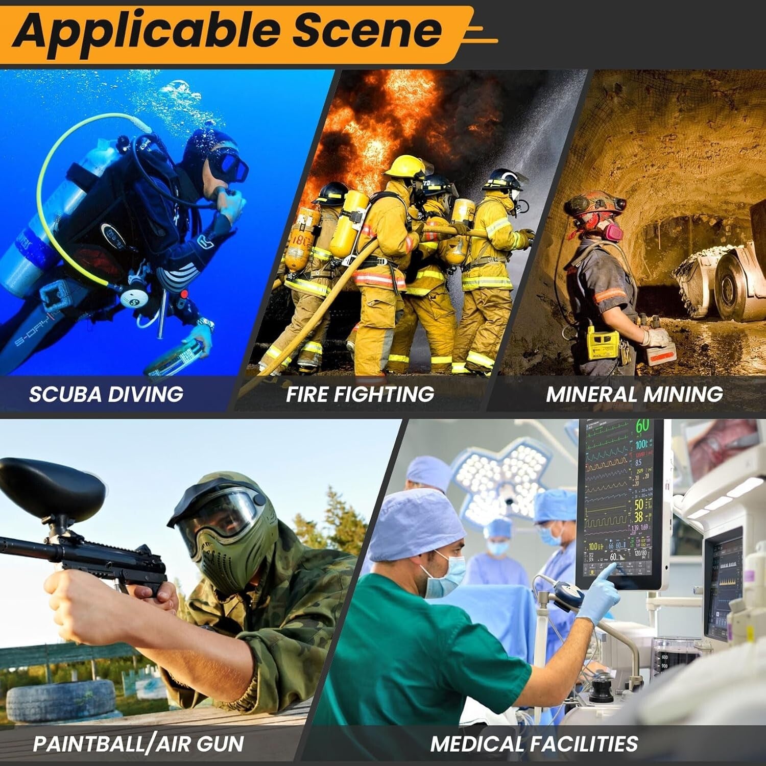 Versatile Paintball & HPA Tank Filling Adapter with Stainless Steel Design