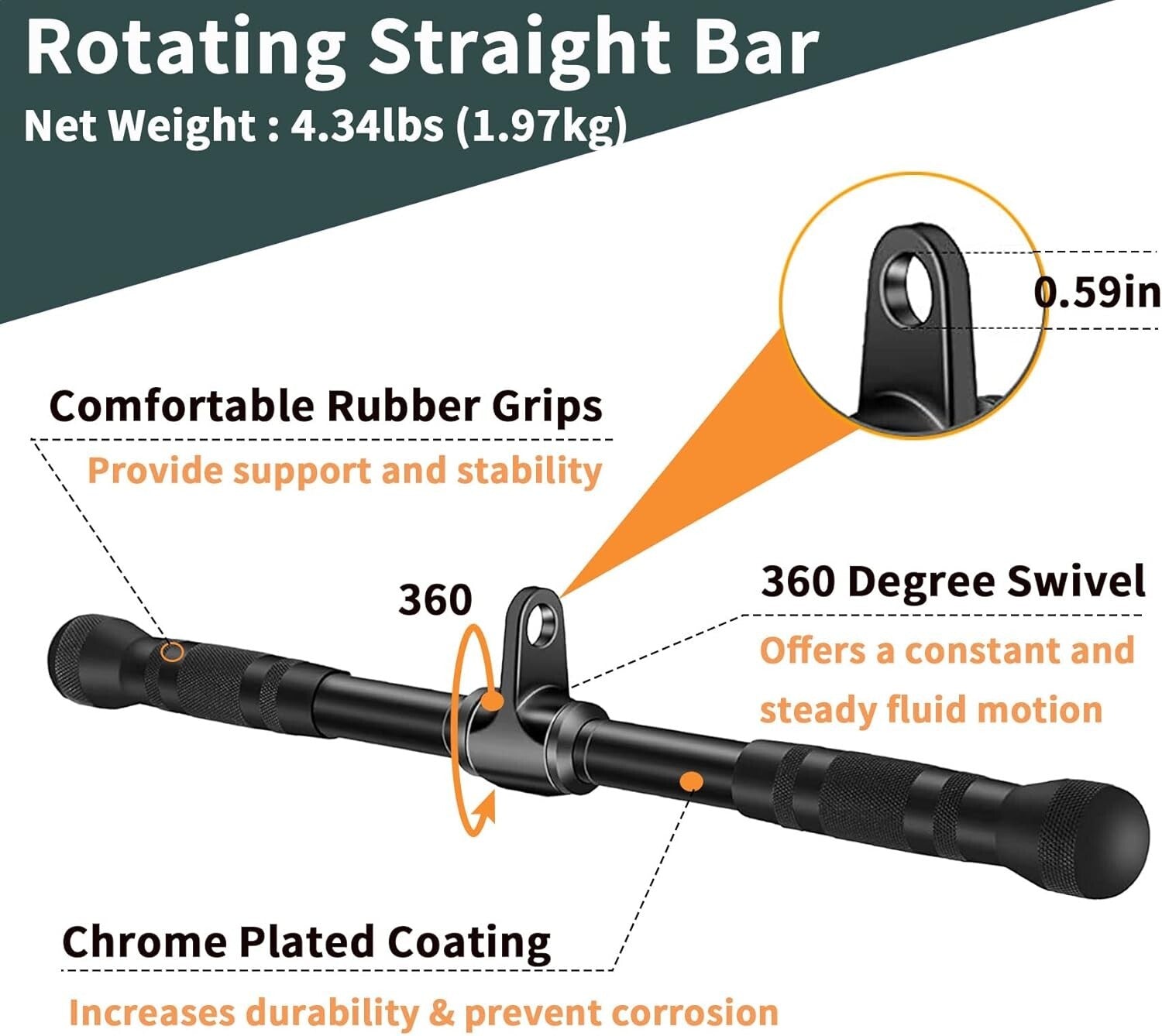 Multi-Functional Solid Steel Gym Attachments - Strengthen Your Training Routine
