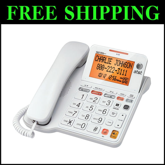CL4940 Corded Standard Phone with Digital Recording & Easy Viewing Display