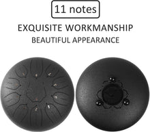 Load image into Gallery viewer, Ethereal 12-Inch Steel Tongue Drum with 11 Notes - Perfect for Meditation &amp; Yoga