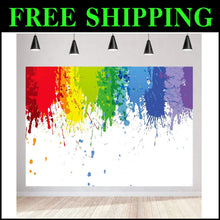 Load image into Gallery viewer, Lightweight Abstract Paint Splatter Backdrop, Ideal for Photo Booths (10x7ft)