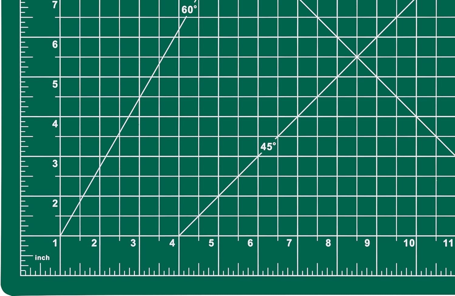 Durable 5-Layer Green Cutting Mat with Measurement Grid for Crafts - 24"x36"