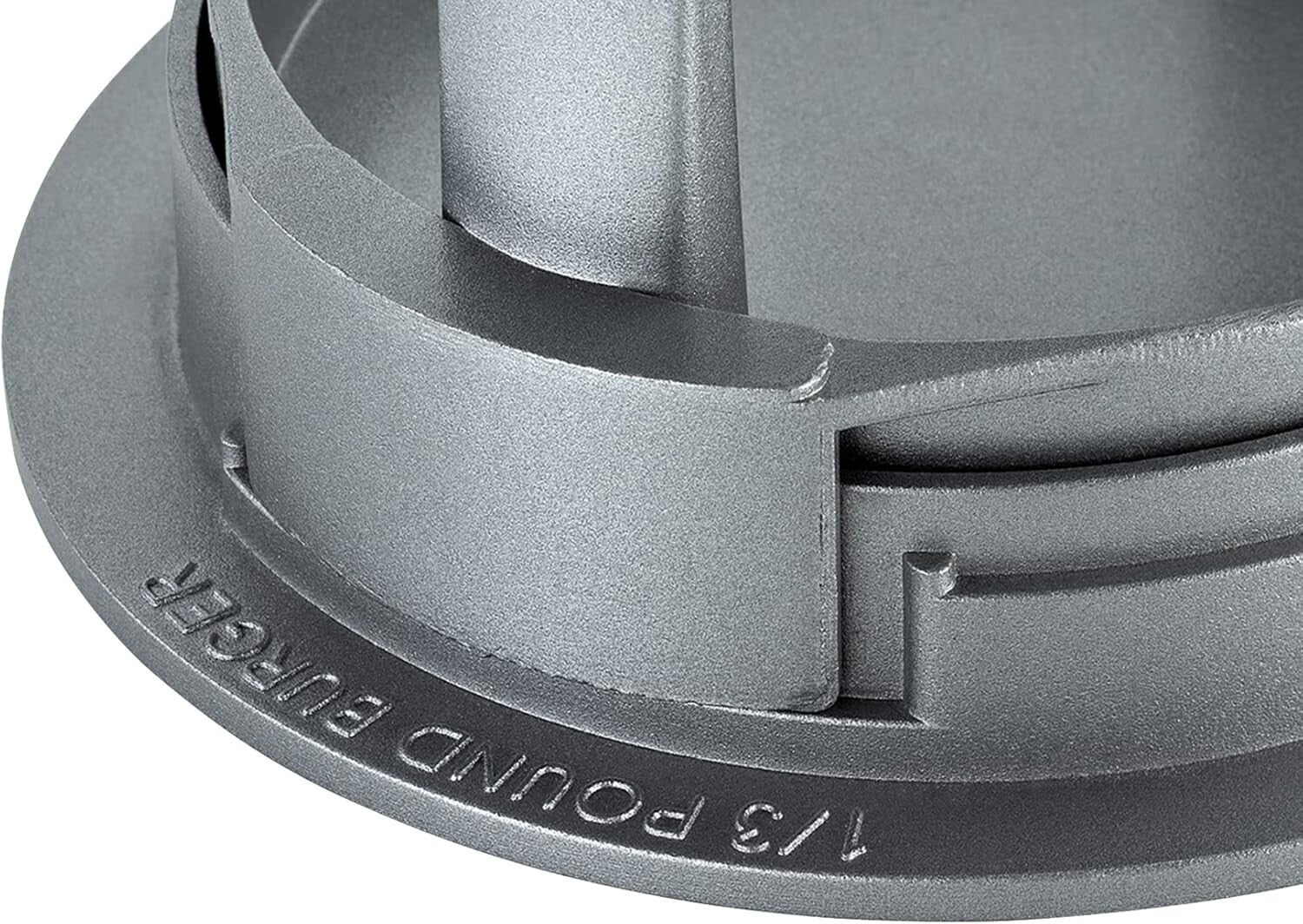 All-in-One Hamburger Patty Maker - Cast Aluminum Burger Press for Ideal Cooking