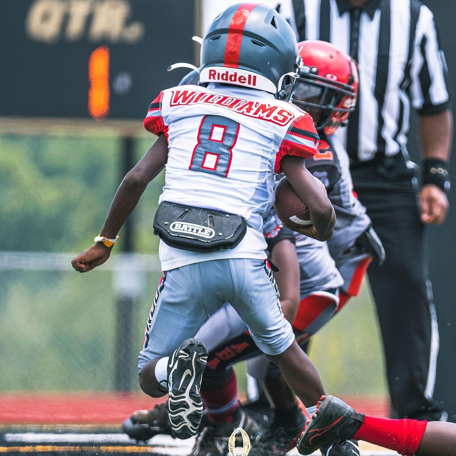 Durable Hard Shell Football Back Protector with Installation Hardware Included