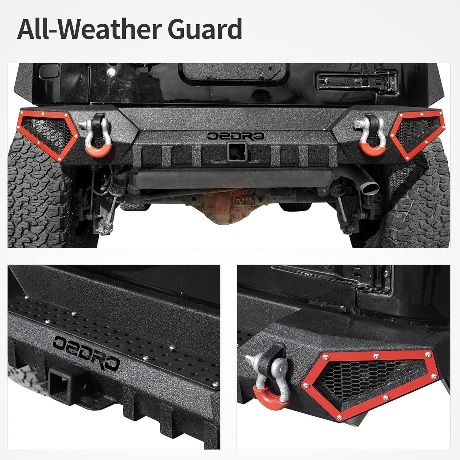 Full Width Bumper for 2007-2018 Jeep Wrangler JK/JKU - Tough Off-Road Design