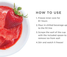 Load image into Gallery viewer, 2 x 8-Ounce Slushy Cups with Innovative Spoons for Custom Flavor Creations