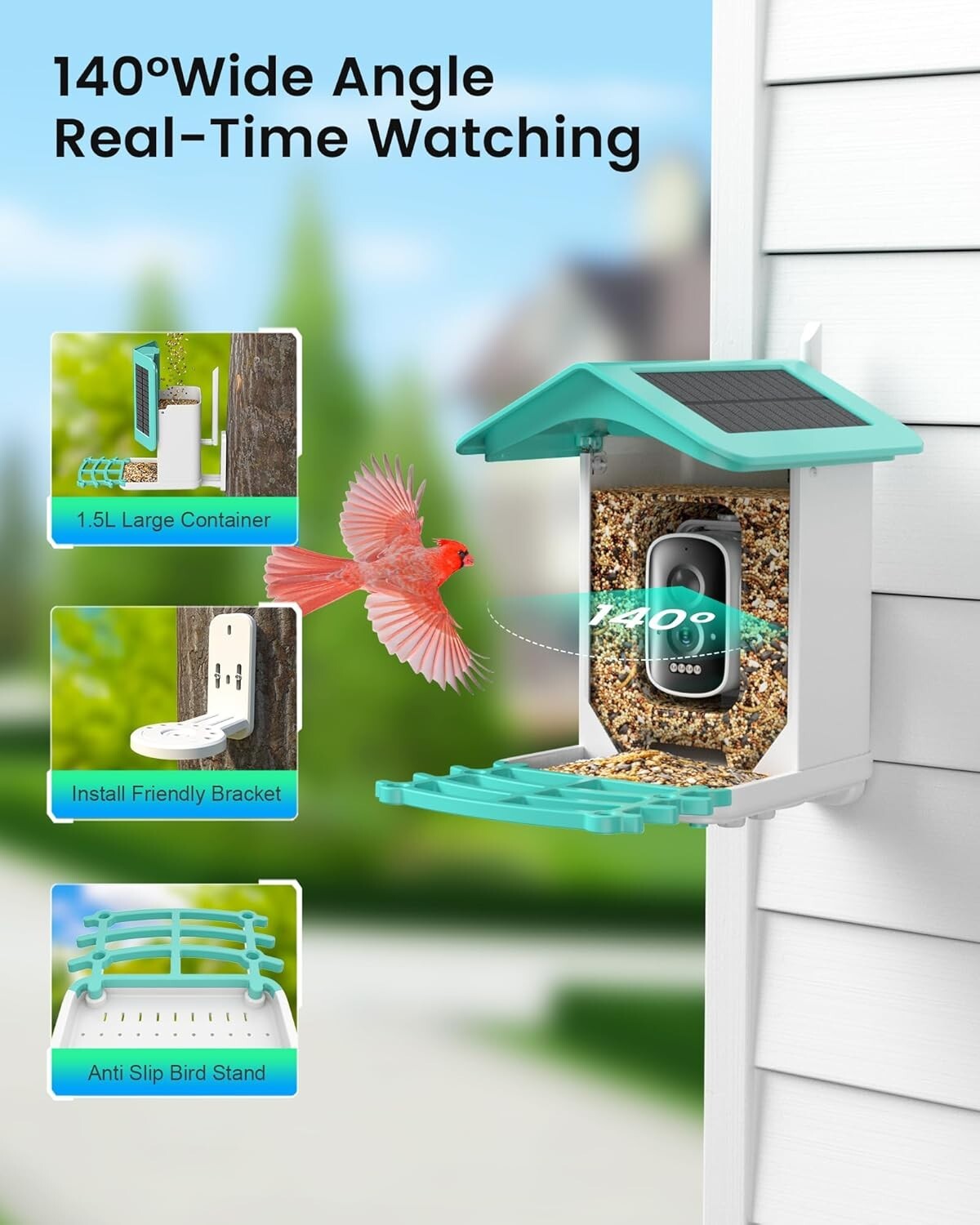 Eco-Friendly Smart Bird Feeder: AI Recognition & Night Vision for 11,000 Species