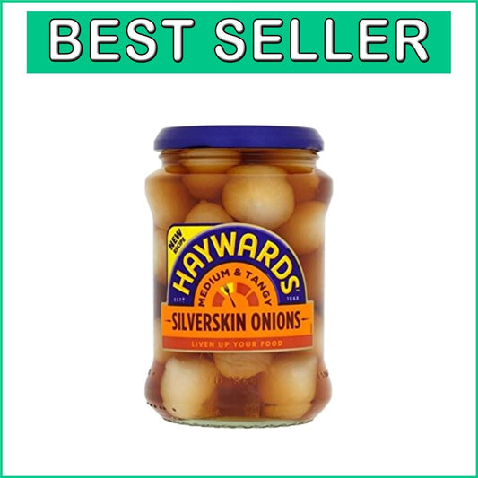 Delicious Haywards Silverskin Onions - Medium & Tangy 400g - Vegetarian Friendly