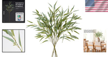 Load image into Gallery viewer, Lifelike Faux Greenery Stems - 6PCS 39'' for Beautiful Wedding Arrangements