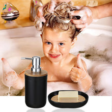Load image into Gallery viewer, Elegant Black Bathroom Set - 9-Piece Accessories for Organization &amp; Style