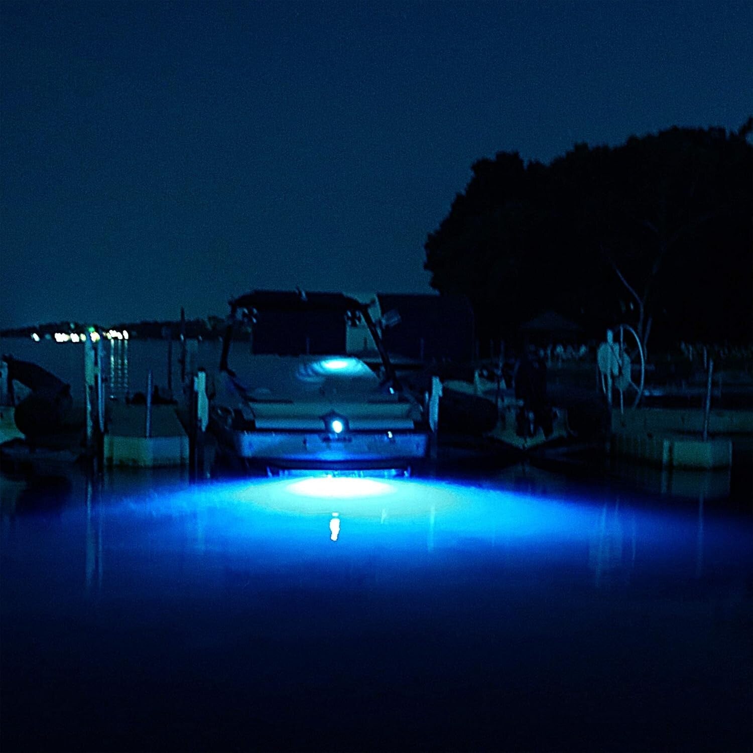 Ultra Bright 1800 Lumen LED Boat Drain Plug Light - Quick Connect & Waterproof