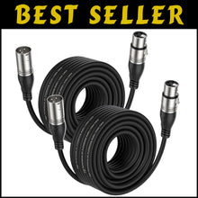 Load image into Gallery viewer, 2-Pack of 50ft XLR Cables - Professional Quality Mic &amp; Speaker Audio Connection